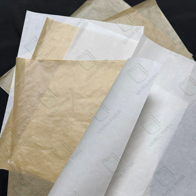 Un buon prezzo. Carta a prova di grasso senza fluoro personalizzata per imballaggi alimentari 30 gm 40 gm 50 gm 60 gm in linea